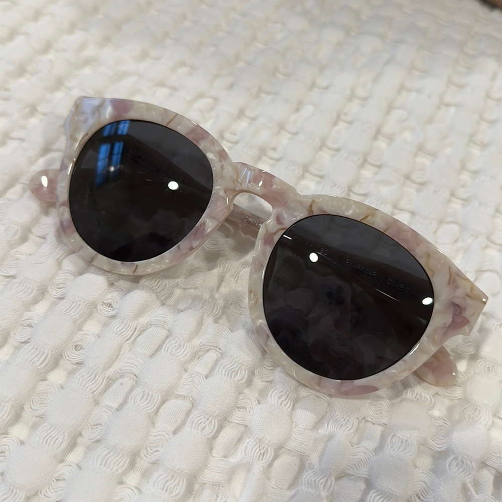 DIFF dime II pink marble sunglasses (polarized)